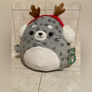 NWT Squishmellows Gray Seal Plush with Antlers